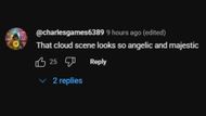 A screenshot of a comment on the teaser. (Image via YouTube)
